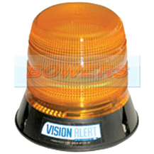 Vision Alert/ECCO V11050 12v/24v ECE R65 3 Bolt Mounting LED Flashing Amber Beacon
